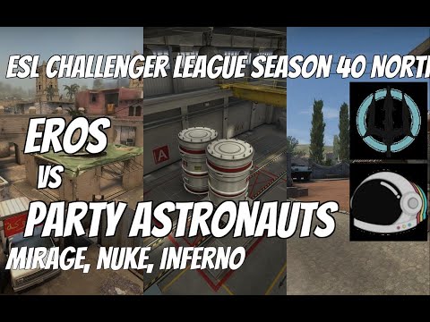 Eros vs Party Astronauts Highlights /  at ESL Challenger League Season 40 North America