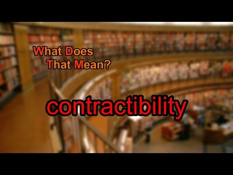 What does contractibility mean?