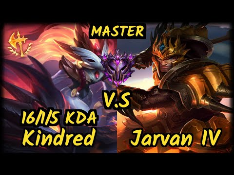 DA Stefan (KINDRED) vs JARVAN IV - 16/1/5 KDA JUNGLE GAMEPLAY - EUW Ranked MASTER