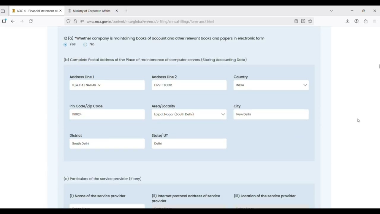 AOC-4 Filing on MCA V3 Portal | Annual Return Filing for Companies | Complete Guide