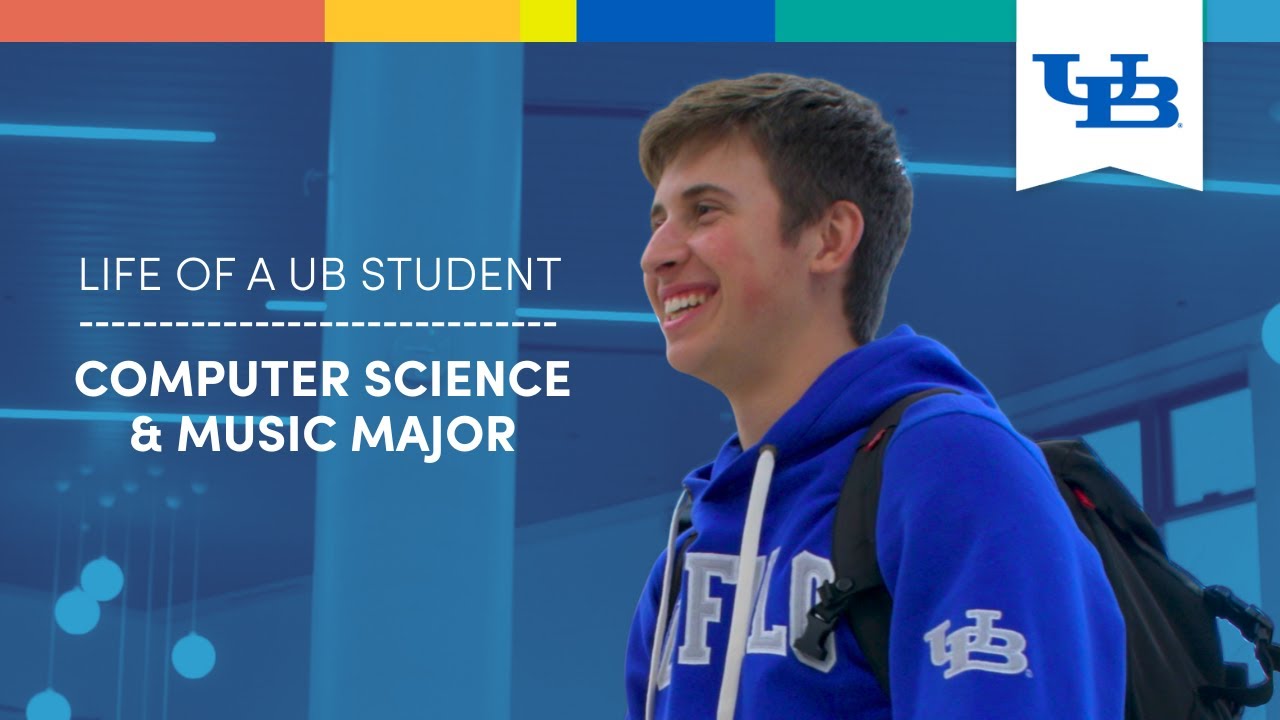 Screenshot of the "The Life of a Computer Science & Music Student | University at Buffalo" YouTube video.