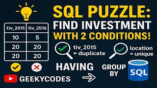 HAVING + GROUP BY Explained | LEETCODE SQL Solutions | 50 Day Challenge