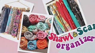 3 Simple and Easy way to organize Shawl and Scarf || Stole Organizer || diy holder