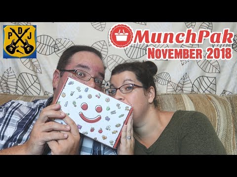 MunchPak Mini Snack Box - November 2018 Unboxing & Taste Test - Fish Food Corn Puff?! - ParoDeeJay