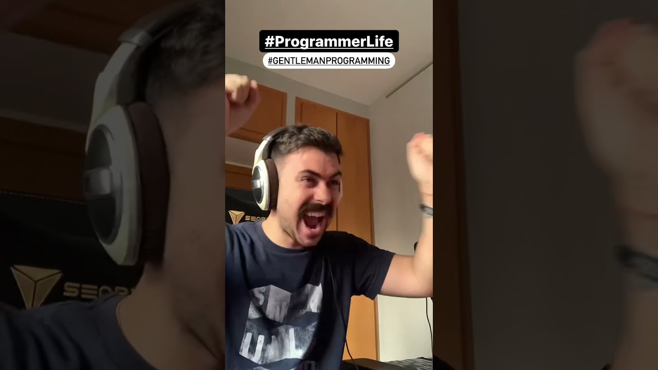 Cómo es un día en la vida del programador ? #shorts #gentlemanprogramming