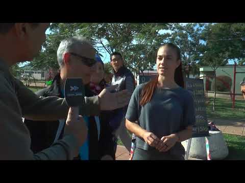 Noticias 4 visitando la Feria  de UN ARCO IRIS DE ESPERANZA el 10 05 2023