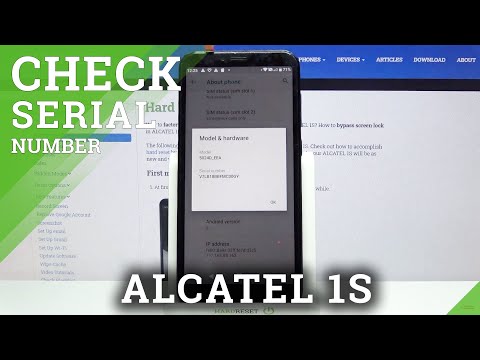 How to Check Serial Number on ALCATEL 1S – Find Serial Number