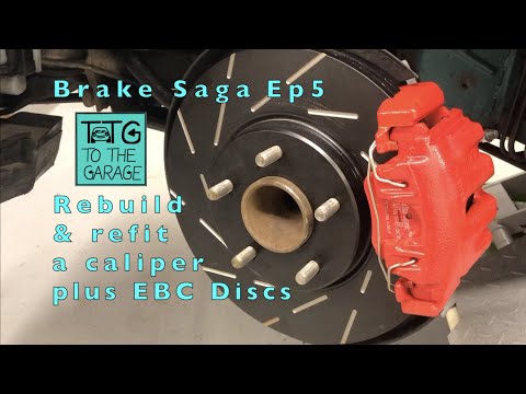 Install upgraded EBC Brakes to Jaguar Xk8. Brake saga Episode 5