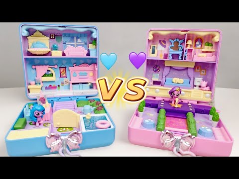 Which Tiny House is BETTER? 🏠🦄 Izzy vs Pipp (Mini World Magic) #mylittlepony #unboxing #notalking