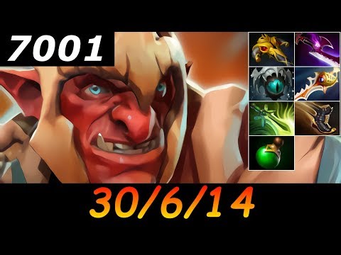 Dota 2 Troll Warlord 7001 MMR 30/6/14 (Kills/Deaths/Assists) Ranked Full Gameplay