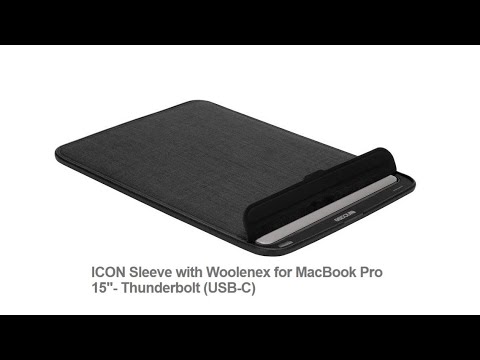 Kompaktiškas „Woolenex“ apvalkalas „Incase“ – „MacBook Pro 14“ (M4/M3/M2/M1/2024-2021) (grafitas) video