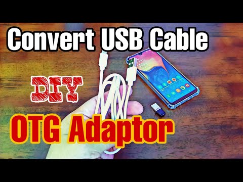 How to convert USB Cable to OTG Adaptor | DIY OTG Adaptor - life hacks