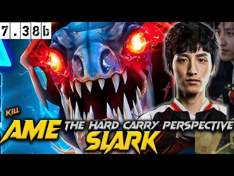 7.38b - Crazy Ame Slark Hard Carry - Dota 2 Pro Full Gameplay (no commentary) | guide #ame #slark