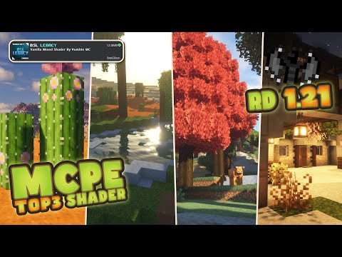 TOP 3 SHADERS MCPE 1.21+ REALISTIC TERBAIK RINGAN | Shader Minecraft PE mirip BSL Legacy #rtx