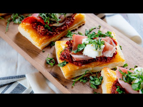 November 2019 Honorable Mention - Mediterranean Sun Dried Tomato and Prosciutto Puff Pastry Bites