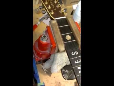 Vintage Martin D-41 fret board removal