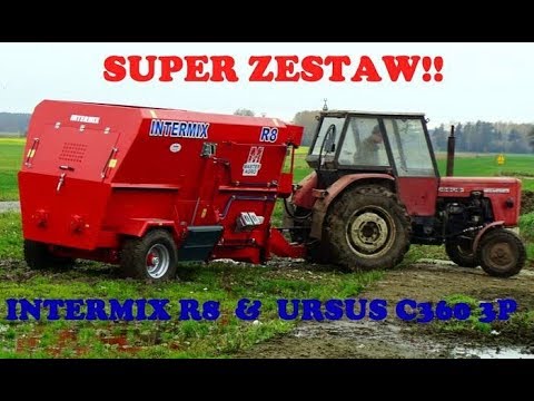 SUPER ZESTAW!! Paszowóz Intermix R8 i Ursus C360 3P