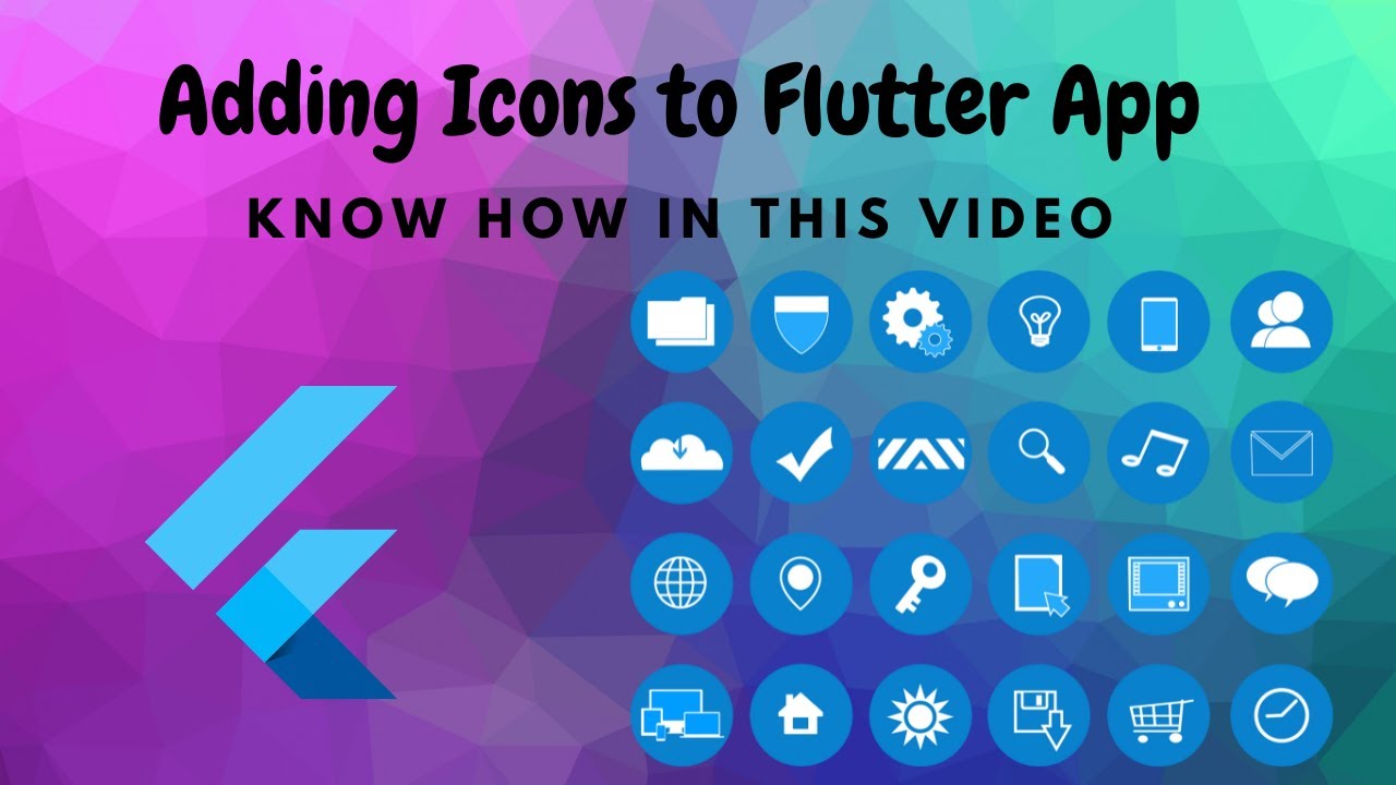 Flutter tutorial - Adding Icons to Flutter App