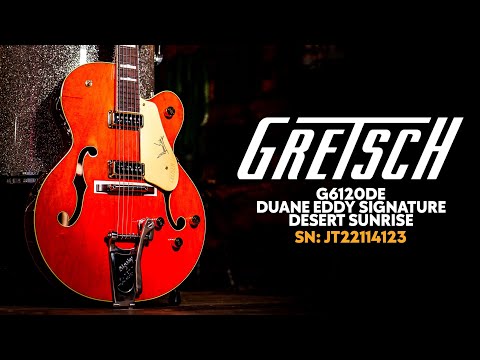 Gretsch G6120DE Duane Eddy Signature Hollow Body Desert Sunrise image 11