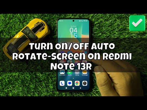 How to Turn On/Off Auto Rotate-Screen on Redmi Note 13R | Screen Rotation on Redmi Note 13R