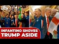 INFANTINO Shoves TRUMP Out Of The Way During CHELSEA S CLUB WORLD CUP Celebration