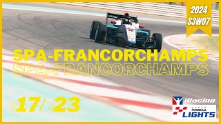 スパ・フランコルシャンをSUPER FORMULA LIGHTSで走る生放送 / #iRacing 2024S3W7 Circuit de Spa-Francorchamps