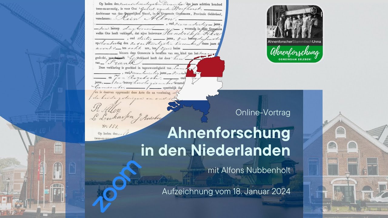 Ahnenforschung In den Niederlanden