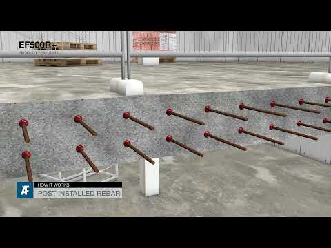How It Works: Post-installed rebar connection for Heavy Loads | Chemical Anchors EF500R+