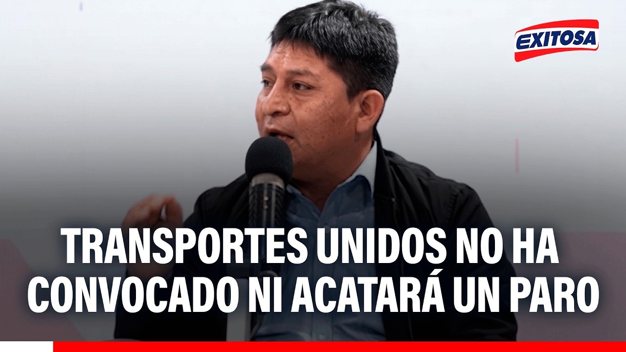 🔴🔵Transportes Unidos no acatará paro, asegura dirigente: “No vamos ni hemos convocado un paro”