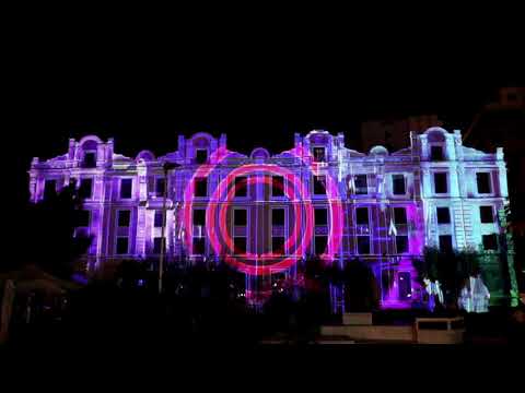 Video mapping  CosmoLights festival - Zu Massimo Color Space