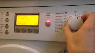 Setting the child lock on a Bosch Exxcel WVD24520 washing machine