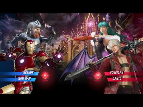 Marvel Vs. Capcom Infinite (Arthur/Iron Man) Vs (Morrigan/Dante)