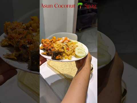 Asun coconut spaghetti steal my recipe.#fyp #storytime #relatablecontent #cooking #spaghetti