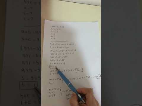 Aflarea necunoscutelo a b c