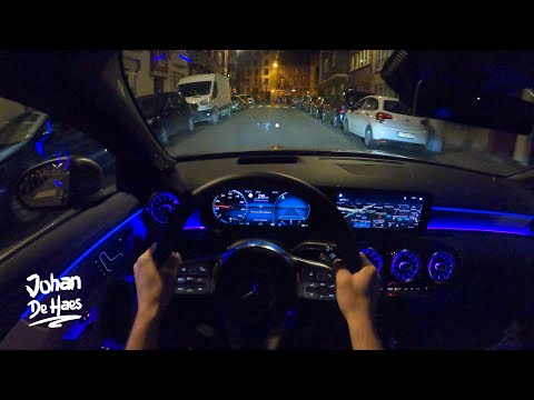 2020 MERCEDES CLA 200 Shooting Brake NIGHT POV TEST DRIVE I AMBIENT LIGHTING