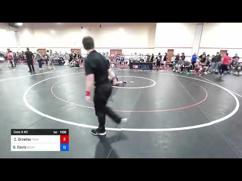 48 Kg Cons 8 #2 - Zaiyahn Ornelas, Team Zapas Wrestling Club Vs Grayson Davis, McDonald Wrestling