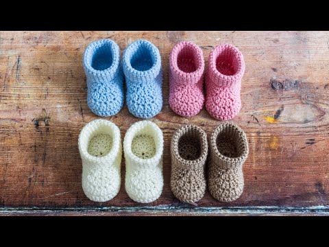 Female and female baby booties