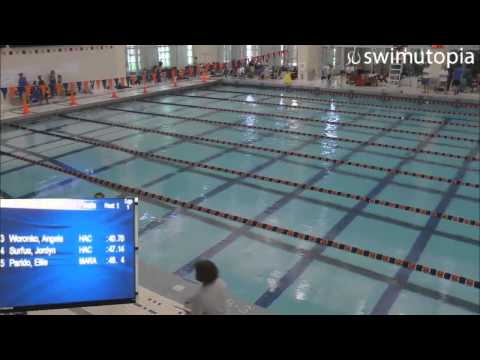 Girls 9-10 100 Meter Freestyle Timed Final Heat 1