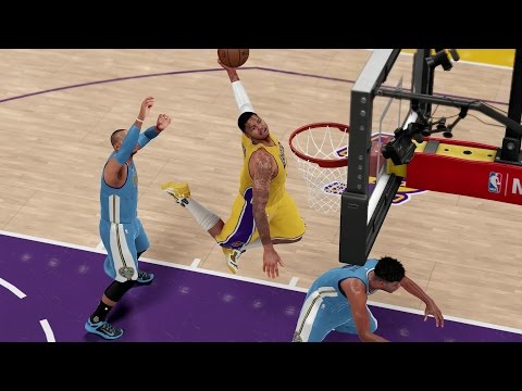 NBA 2K16 MyGm Los Angeles Lakers - THE GREATEST JAW DROPPING DUNK IN 2K HISTORY!!