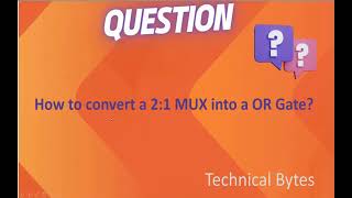 How to convert a 2:1 MUX into a OR gate?