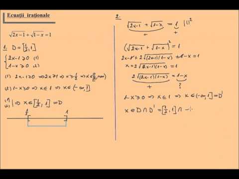 Ecuatii irationale rezolvate, exercitii (lic_ecirat3)