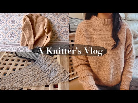 Knitter's vlog | Finished Sweater No.18, Laulu Shawl | New year's knitting resolutions