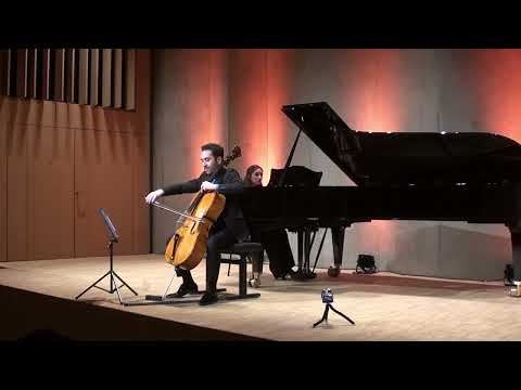 Joahnnes Brahms: Hungarian Dance No. 1 for cello & piano - Manuel Lipstein & Martina Consonni - LIVE