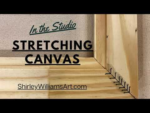 How to Stretch a Large Canvas & Fold Corners