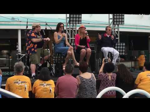 Star Trek the Cruise 2017 - Terry Farrell, Chase Masterson, & James Darren Poolside