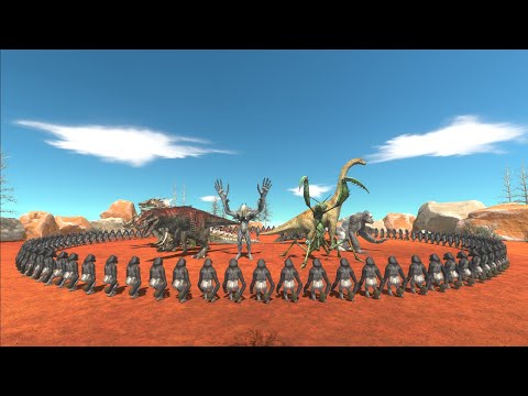 120 POOJECTILE GORILLA ARMY VS ALL BOSSES - ARBS Animal Revolt Battle Simulator