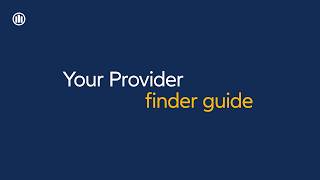 Your Provider finder guide