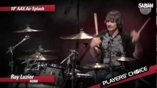 Video thumbnail for SABIAN Players' Choice - Ray Luzier Demos the 10" AAX Air Splash by SABIAN Cymbals
