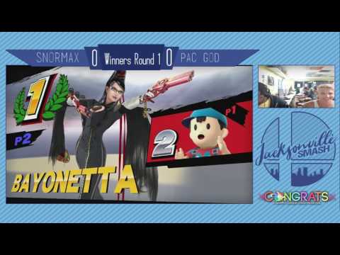 Jax Smash Weekly 5/4/17 - Snormax(Ness) Vs Pac God(Bayonetta) - Wii U Winners R1