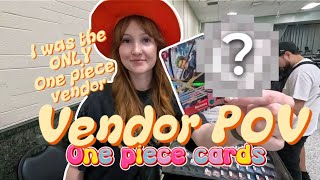 I was the ONLY one piece vendor 😱 | Vendor POV ♡ | one piece tcg